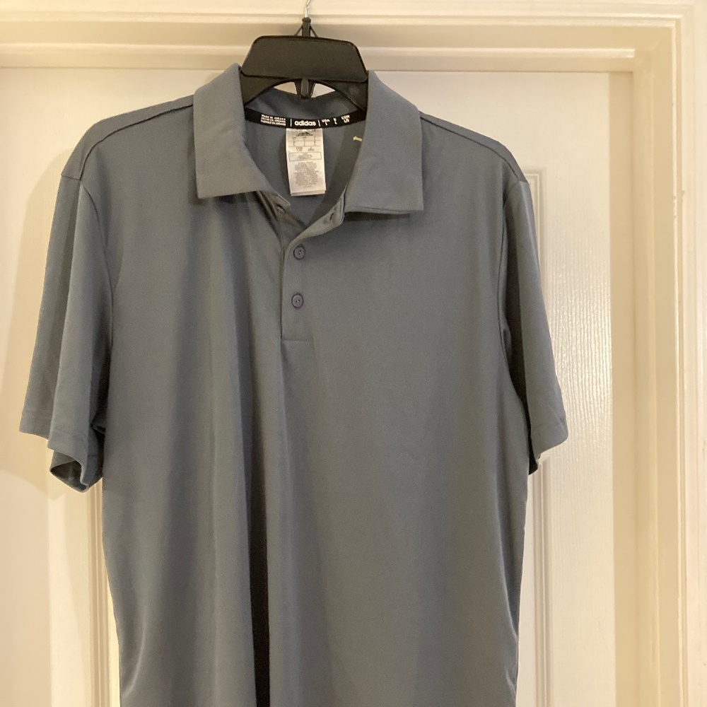 Adidas Grind Polo – AEROREADY Golf Shirt Onix (blue/grey) – Size L – NWT